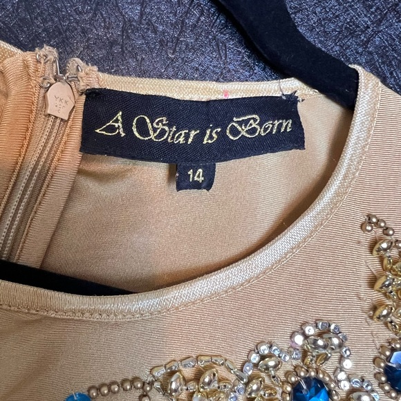 A Star Is Born Tall one shoulder Embellished Bodysuit with Fringe detail - Picture 5 of 5